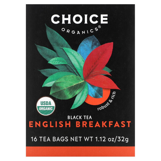 Чай черный Choice Organic Teas Earl Grey 16 пакетиков 32 г