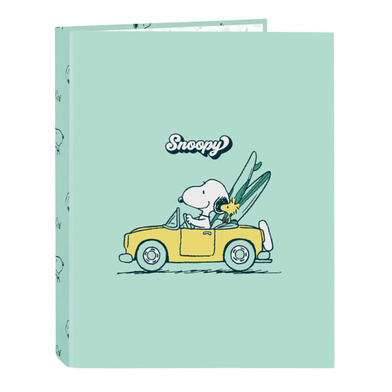 Папка-регистратор школьный Snoopy Groovy Зеленый A4 26.5 x 33 x 4 см