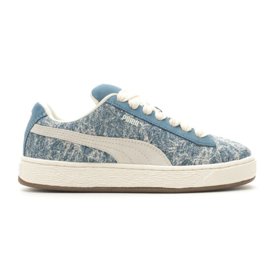 Puma Suede Xl Denim Lace Up Womens Blue Sneakers Casual Shoes 39927101