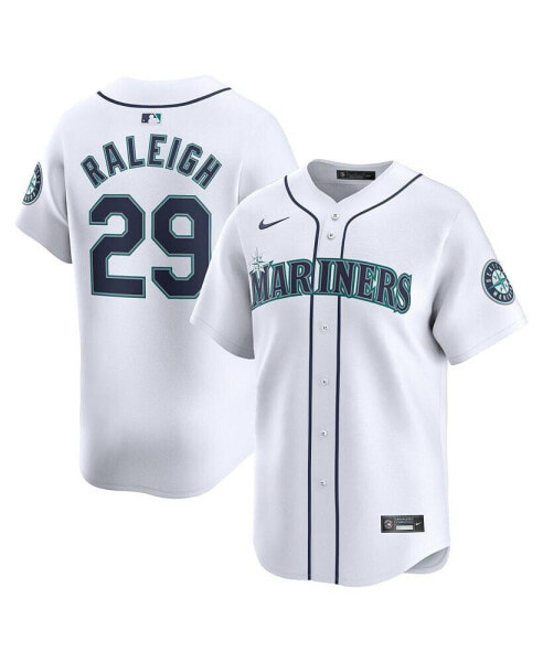 Men's Cal Raleigh White Seattle Mariners Home Limited Player Jersey