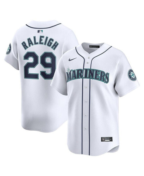 Футболка Nike мужская Cal Raleigh White Seattle Mariners Home Limited Player Jersey