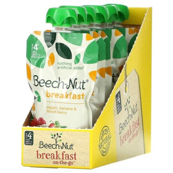 Breakfast, 12+ Months, Yogurt, Banana & Mixed Berry, 12 Pouches, 3.5 oz (99 g) Each