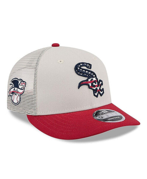 Men's Red Chicago White Sox 2024 Fourth of July Trucker Low Profile 9FIFTY Snapback Hat