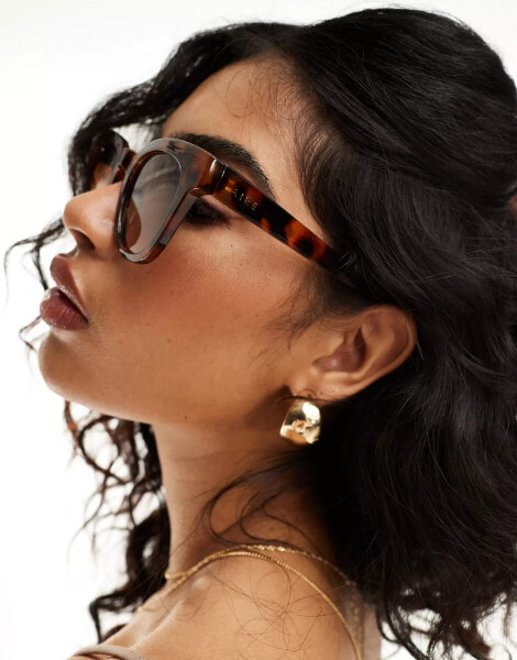 AIRE X ASOS dorado square sunglasses in dark tort