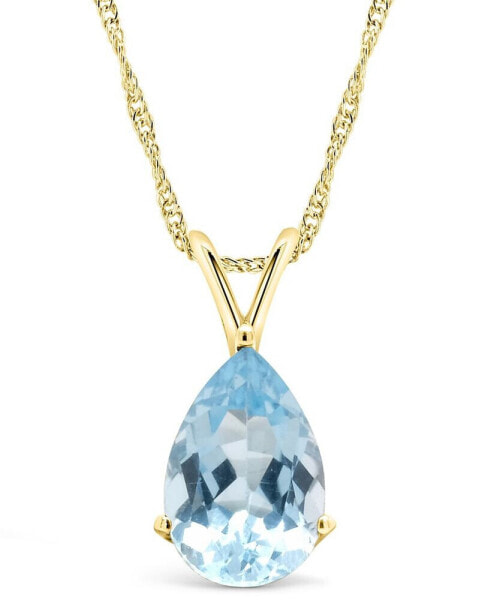 Topaz (3-5/8 ct. t.w.) Pendant Necklace in 14K Yellow Gold