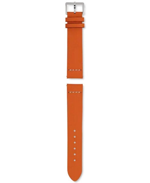 Captain Cook Orange Leather Watch Strap 37mm