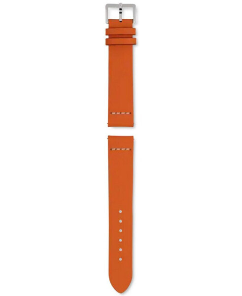 Captain Cook Orange Leather Watch Strap 37mm