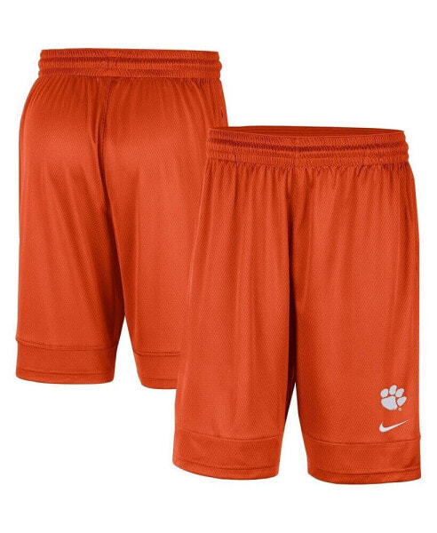 Men's Orange Clemson Tigers Fast Break Team Performance Shorts