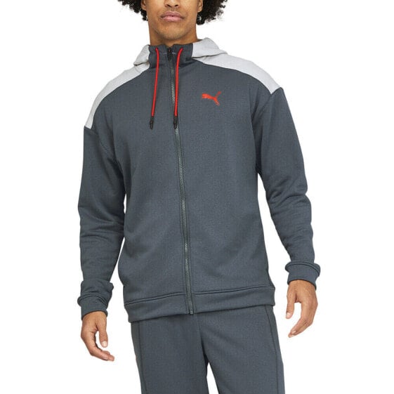 Худи PUMA Train Full Zip Grey