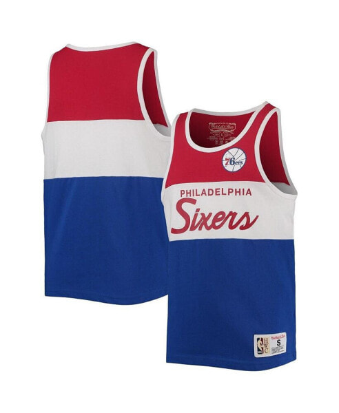 Футболка для малышей Mitchell & Ness Philadelphia 76ers Hardwood Classics Special Script Royal Red.