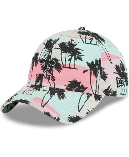 Women's Cream New Orleans Saints Retro Beachin 9TWENTY Adjustable Hat