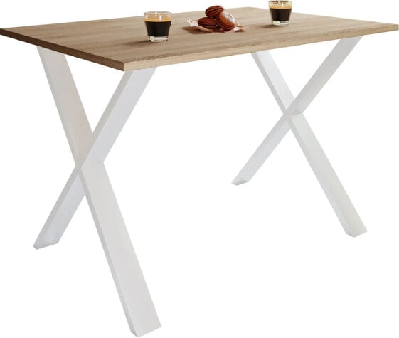Premium Holz Esstisch Tisch Xona X Weiß