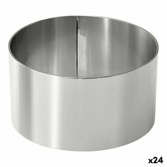 Форма для сервировки Белая Нержавеющая сталь 10 см 0,8 мм (24 шт.) (10 x 4,5 см) BB Home