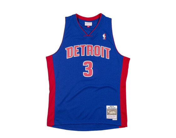 Mens Mitchell & Ness NBA Detroit Pistons SWINGMAN JERSEY 03 BEN WALLACE