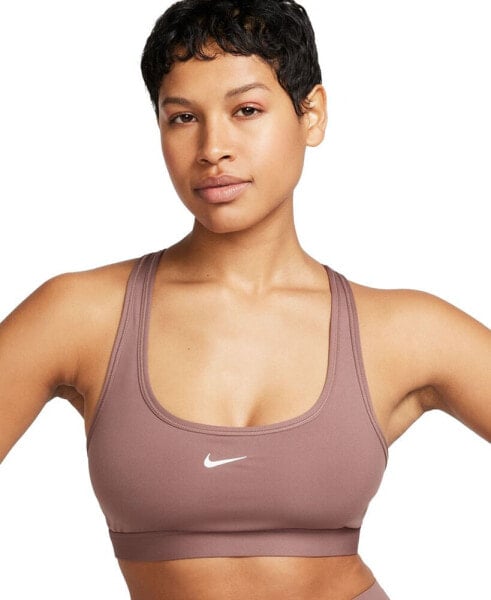Топ спортивный Nike женский Swoosh Бра Слабая поддержка без поролона