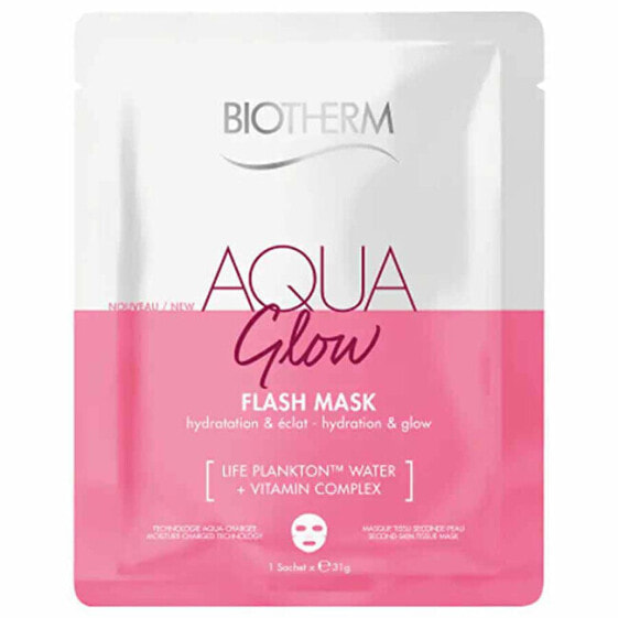 Biotherm Aqua Glow Flash Mask Тканевая маска для мгновенного увлажнения и сияния кожи с витамином С для всех типов кожи 31 г