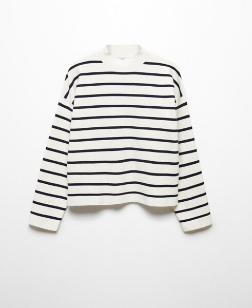 Women's Perkins Neck Stripe-Print Sweater