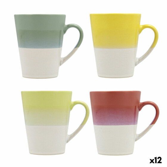 Чашка керамическая Quid Atenua Разноцветная (300 мл) (12 штук)