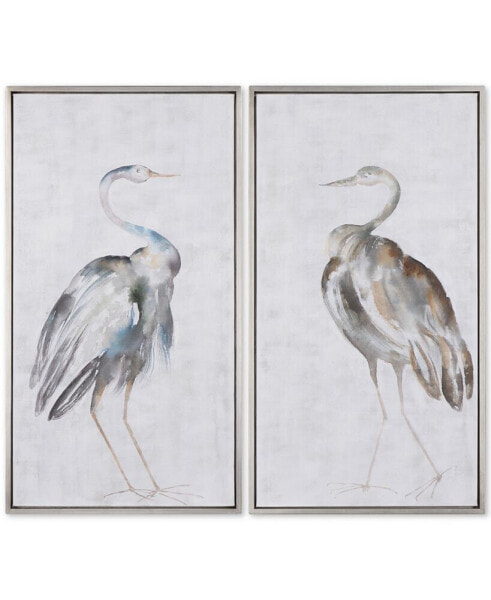 Summer Birds 2-Pc. Framed Wall Art Set