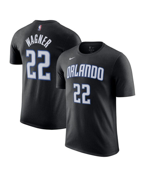 Men's Franz Wagner Black Orlando Magic Icon 2022/23 Name and Number T-shirt