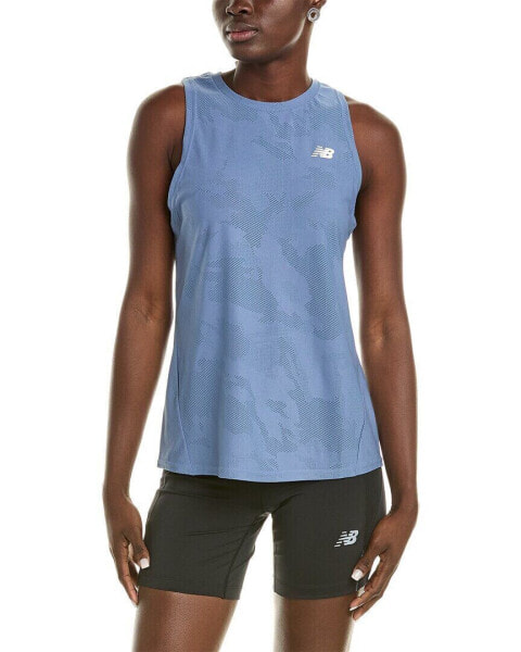 New Balance Q Speed Jacquard Tank Women's Blue Xs