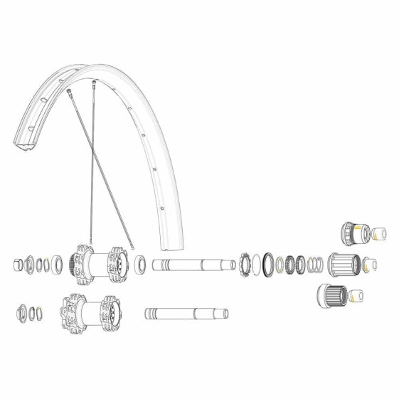 MAVIC Kit 14 Rear Drive Side eDeemax 29´´ Spokes