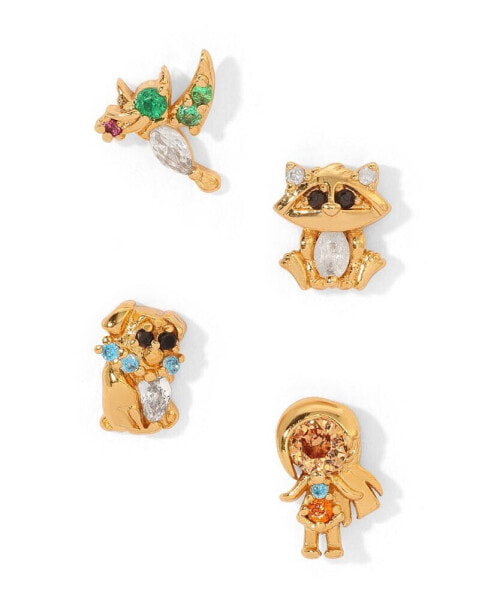 Crystal Multi-Color Disney Princess Pocahontas Stud Earring Set