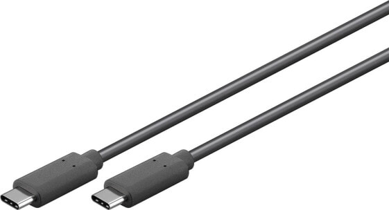 Разъем Wentronic 38872 - 0,5 м - USB C - USB C - USB 3.2 Gen 2 (3.1 Gen 2) - 20000 Mbit/s - черный
