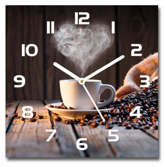 Wanduhr Eine Tasse Kaffee