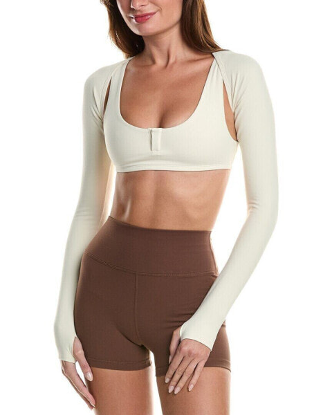 Weworewhat Dancer Sleeve Top Women's White