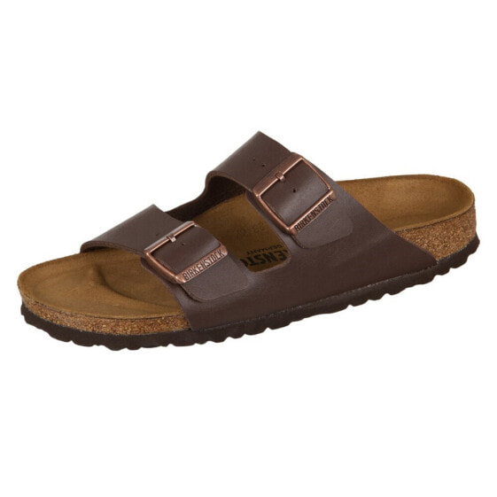 Шлепанцы женские Birkenstock Arizona Темно-коричневые Биркофлор