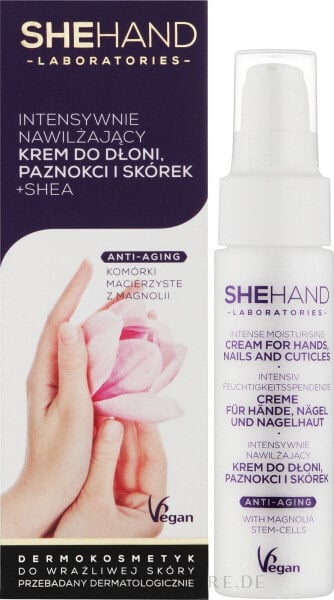 Intensiv feuchtigkeitsspendende Hand- und Nagelcreme - SheHand Intense Moisturising Cream 50 ml