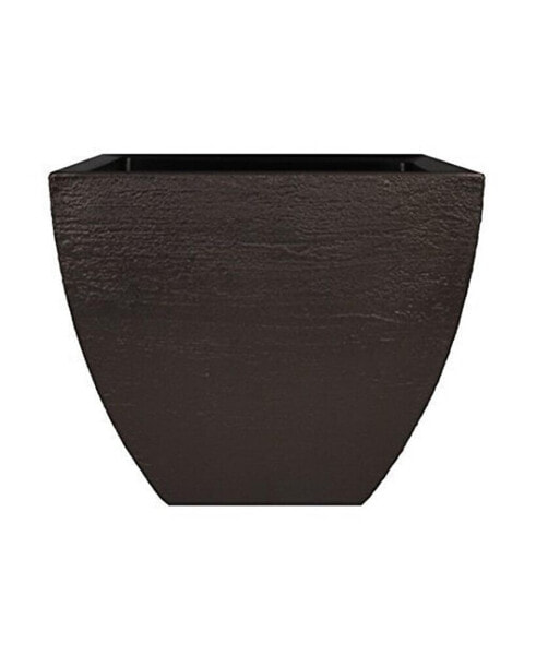 Modern Planter Short Square Espresso 20in x 16in