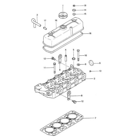 VETUS M4 STM2624 Engine Cylinder Head