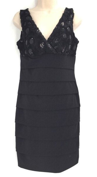 Платье Topshop черное коктейльное без рукавов выше колена размер 4 НОВОЕ