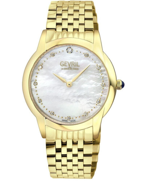 Women's Airolo Swiss Quartz Gold-Tone Stainless Steel Watch 36mm