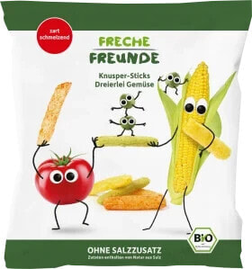 Kindersnack Knusper-Sticks Dreierlei Gemüse, ab 1 Jahr, 30 g