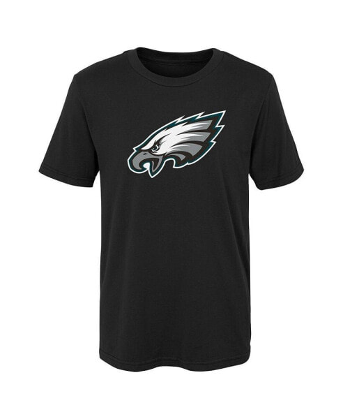 Preschool Boys and Girls Black Philadelphia Eagles Primary Logo T-shirt