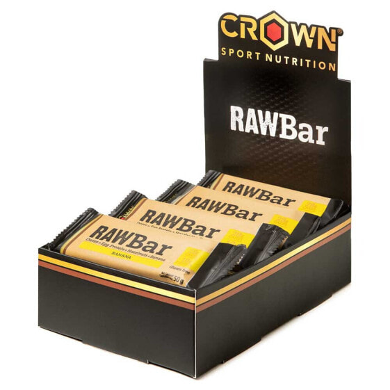 Злаковый батончик CROWN SPORT NUTRITION RAW 50 г Банан и Лесной орех (упаковка 12 шт)