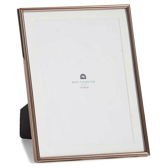 Photo frame Copper 13 x 23 x 18,4 cm Crystal Steel