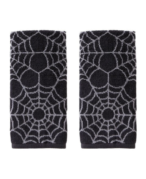 Spider Web Cotton 2 Piece Hand Towel Set