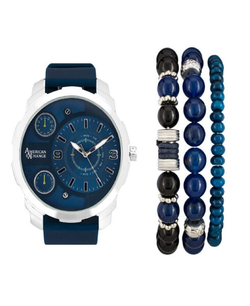 Часы American Exchange Navy Rubber Watch