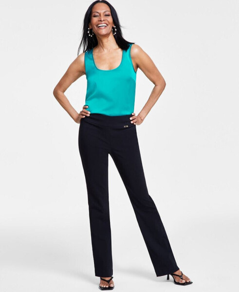 Women's Tummy-Control Mini Bootcut Pants, Created for Macy's