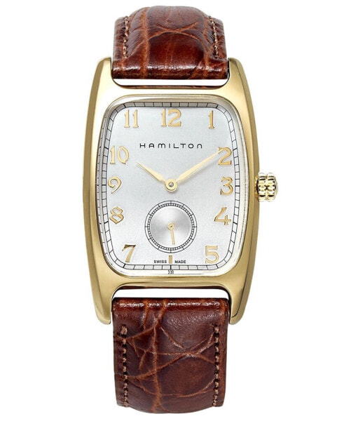 Часы Hamilton Boulton Brown Leather Strap 27mm