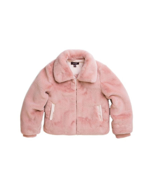 Little Girls Gary FW23 Powder Faux Fur Coat