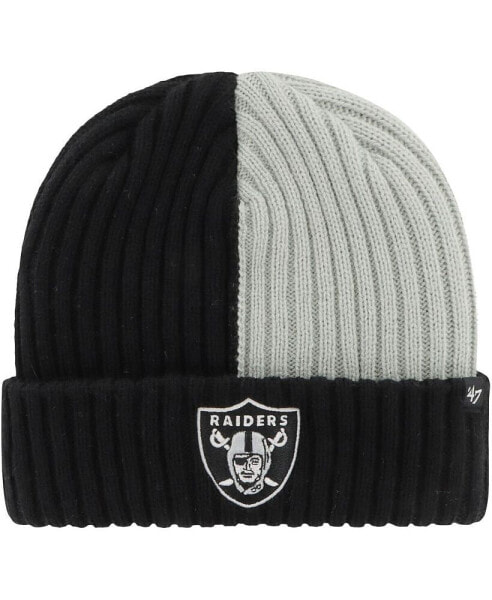 Men's Black Las Vegas Raiders Fracture Cuffed Knit Hat