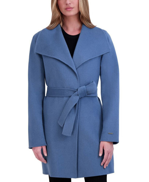 Women's Doubled-Faced Wool Blend Wrap Coat