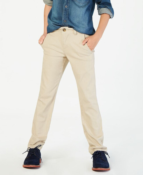 Big Boys Flat Front Stretch Chino Pant