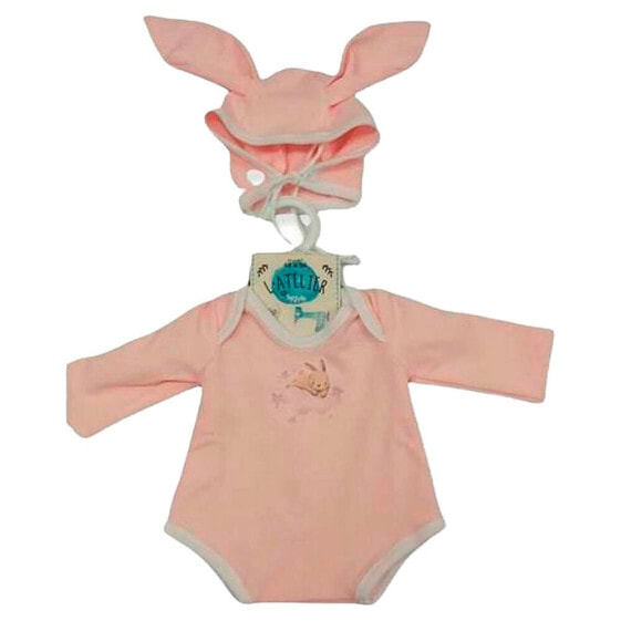 Пижама для кукол Berjuan 5017-22 с розовой шапкой с ушками