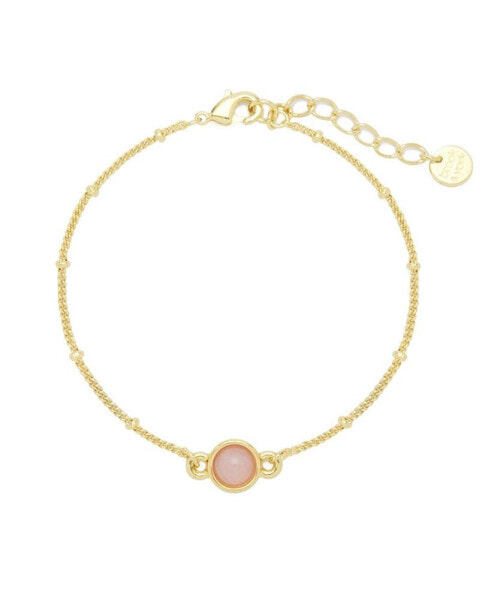 Nola Gemstone Bracelet - Rose Quartz